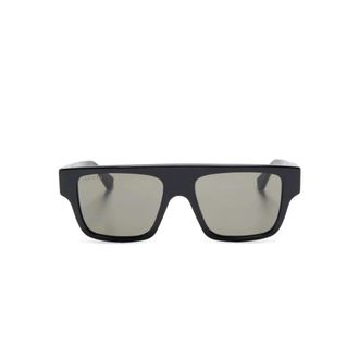 Gucci Gg 1960S Zonnebril - Heren - Zonnebrillen - Zwart - ONE Size - Nylon - Accessoires