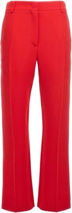 Valentino Garavani Cady Broek - Dames - Wijde Broeken - Rood - XS - Broeken