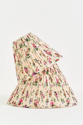 Anthropologie Ruched Empire Printed Lampshade