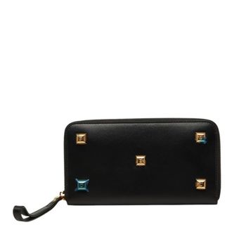 Ferragamo Leather Long Wallet (Bi-Fold) (Pre-Owned)
