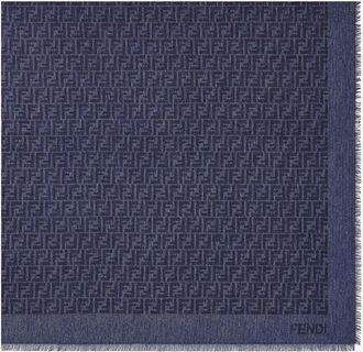 Fendi Scialle FF in cotone e seta - FENDI - gender_Woman