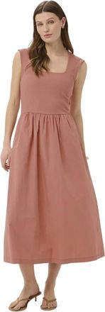 Soaked In Luxury SLSimone Phoebe Dress - Dames - Casual kleedjes - Roze - M - Katoen - Kleedjes