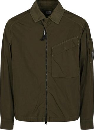 C.P. Company Overshirt in Chrome-R - Heren - Zomerjassen - Groen - L - Jassen