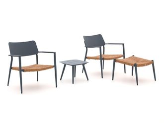 Bellagio la vita attrattiva Bellagio Cino lounge balkonset 4-delig stapelbaar