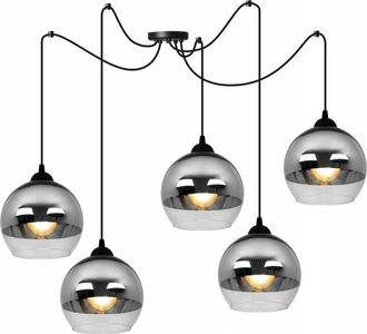 OEM Elegante L&aacute;mpara Colgante Led Ara&ntilde;a Cromada