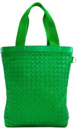 Bottega Veneta Pre-owned Pouch Tote Bag - Dames - Vintage Shopper - Groen - ONE Size - Leer - Vintage