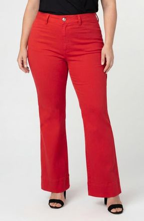 Liverpool L.A. Lucy High Waist Bootcut Jeans in Sundance Red at Nordstrom, Size 22W