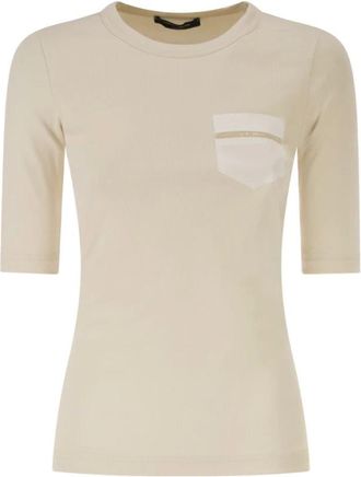 Fabiana Filippi Mujer, Camisetas, Beige, Talla: M