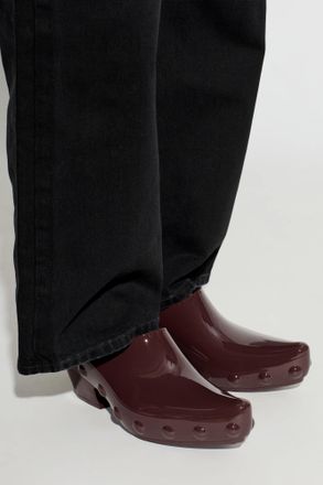 Bottega Veneta Heeled Mules Gondola, Womens, Burgundy