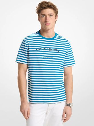Michael Kors Saint Tropez Striped Cotton Jersey T-Shirt