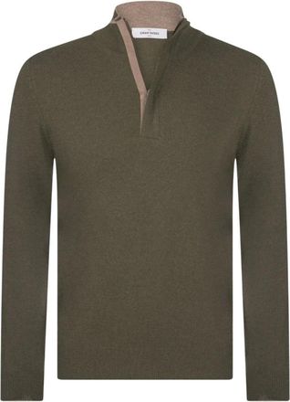 Gran Sasso Truien & Vesten, Heren, Groen, 2Xl, Wol, Lupo M/L Zip