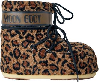 Moon Boot Icon Low Fleece Laarzen - Dames - Winterlaarzen - Bruin - 39 EU - Schoenen