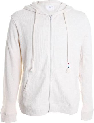 Sol Angeles Mens Marr Thermal Zip Hoodie In White