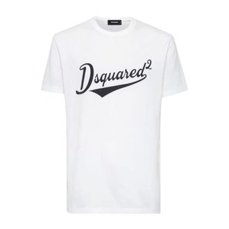 Dsquared2 Heren, Tops, Wit, Maat: XL Katoen