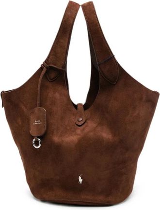 Ralph Lauren Tassen, Dames, Bruin, ONE Size, Tote Bag