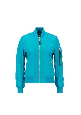 Alpha Industries Bomberjacke ALPHA INDUSTRIES MA-1 VF Light W, Damen, Gr. XL, blau (blau lagoon), Obermaterial: 100% Nylon, Futter: 100% Nylon, Jacken Bomberjacke