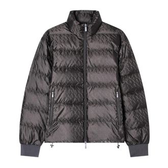 A|X Armani Exchange Fabric Jacket with Allover Logo - Heren - Winterjassen - Groen - S - Jassen