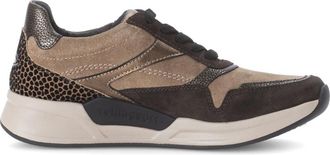 Gabor Bruine rollende sneaker voor vrouwen - Dames - Sneakers - Veelkleurig - 38 1/2 EU - Leer - Schoenen