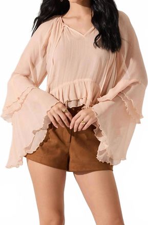 Astr Margaery Top In Peach