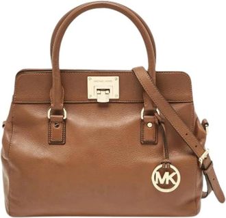 Michael Kors Pre-owned Leren Handtas - Dames - Vintage Handtas - Bruin - ONE Size - Leer - Vintage