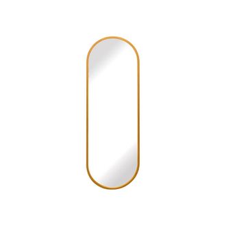 MirrorOutlet Gold Metal Framed Double Arched Garden Wall Mirror (160 X 55CM) | Size: 1 Pack