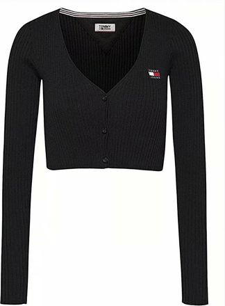 Tommy Jeans Donna, Maglie, Nero, M, new