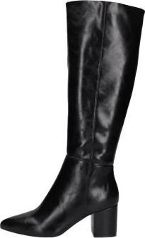 Mexx Dames Laarzen Pluck Mila Zwart - Maat 41 - Dames - Laarzen met Hak - Zwart - 41 EU - Leer - Schoenen