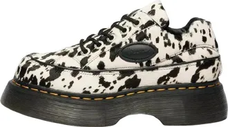 Dr. Martens Buzz 5-Eye Dalmatian Hair-On Leather Shoes Cream Black 42846100