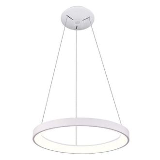 Trade Shop Trade Shop Traesio - Trade Shop - Pendien Led 60 Watt Cct Lampada Sospension Circolare 78cm Luci 230v - Blanco