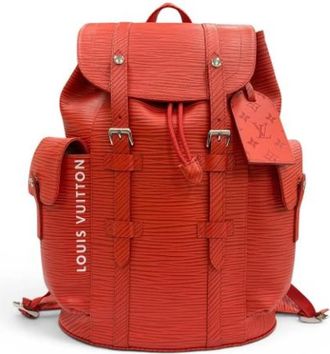 Louis Vuitton Pre-owned Vintage Rugzak - Heren - Vintage Rugzakken - Rood - ONE Size - Leer - Vintage