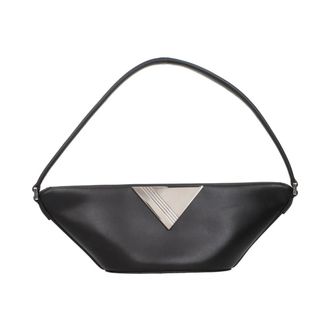 The Attico Borsa a spalla con logo a triangolo - - Bags - Donna - Nero - ONE SIZE