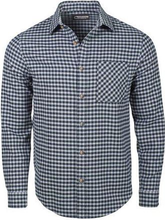 Mountain Khakis Downtown Flannel Shirt in Crater Navy at Nordstrom, Size Medium