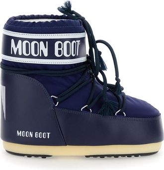 Moon Boot Navy Blue Icon Logo Boots