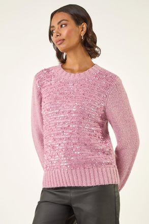 Roman Sparkly Crew Neck Knit Jumper