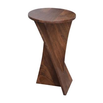 Nordlys Mesa auxiliar extremo de sof&aacute; en madera de mango oscura