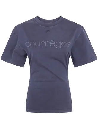Courr&egrave;ges T-Shirt Logo Print