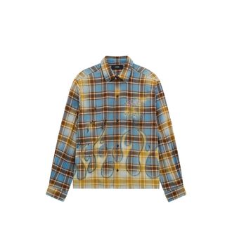Amiri MA Quad Bleached Flannel Shirt