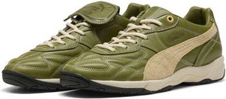 Puma King Indoor Mix Soccer Sneaker in Olive Green/Light Straw at Nordstrom, Size 8.5