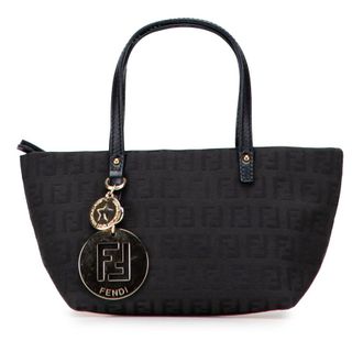 Fendi Pre-owned Fendi Mini Zucchino Canvas Handbag Ladies 2362 8BH213 YNV 099
