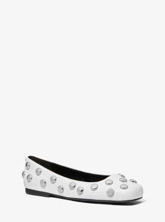 Michael Kors Matilda Studded Leather Ballet Flat