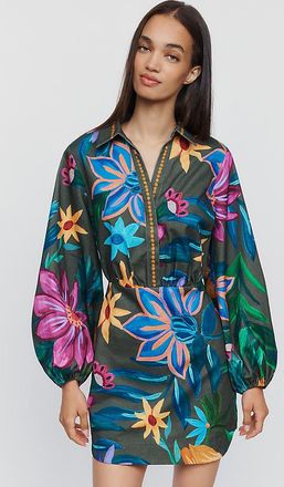 Farm Rio x Anthropologie 100% Cotton Printed Mini Dress