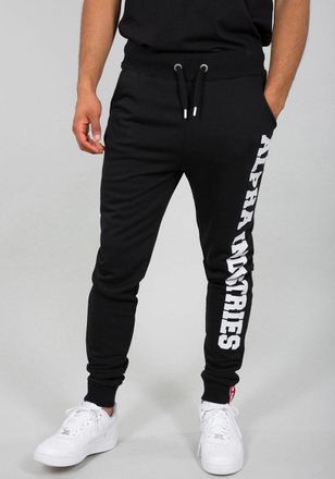 Alpha Industries Sweathose ALPHA INDUSTRIES BIG LETTERS JOGGER, Herren, Gr. 3XL, N-Gr, schwarz, angeraute Sweatware, Obermaterial: 80% Baumwolle, 20% Polyester, bedruc