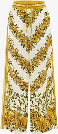 Alemais Weite Hose aus gebl&uuml;mtem Leinen Gisela