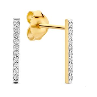 Isabel Bernard Accessoires, Dames, Geel, ONE Size, De la Paix Flavie Oorbellen met Diamant