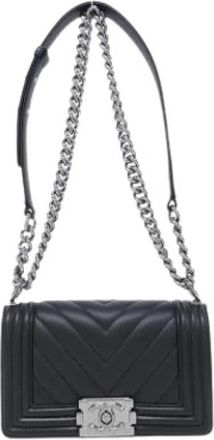 Chanel Pre-owned Vintage Schoudertas - Dames - Vintage Schoudertas - Zwart - ONE Size - Leer - Vintage