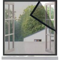 OEM Mosquitera Para Ventana, No Requiere Taladrar, Autoadhesiva, 90x130cm, Color Negro - Crezuo