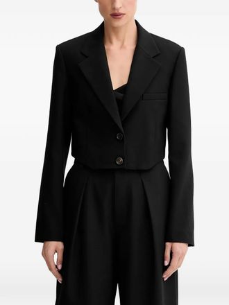 Miss Sixty button-fastening cropped jacket - Zwart