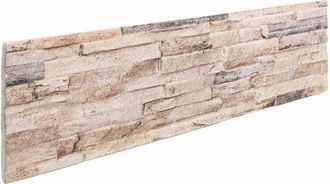 vidaXL Paneles De Pared 10 Uds. 100 X 25 Cm Y Rojo Espuma Eps Vidaxl