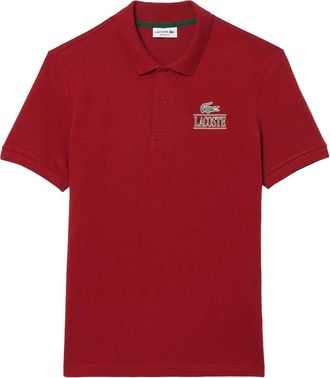 Lacoste Unisex Mini Pique Stretch Regular poloshirt voor volwassenen (Rood)