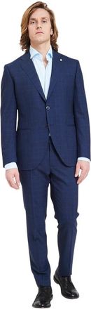 Luigi Bianchi Mantova Elegante Jurk voor Speciale Gelegenheden - Heren - Business pakken - Blauw - L - Kostuums